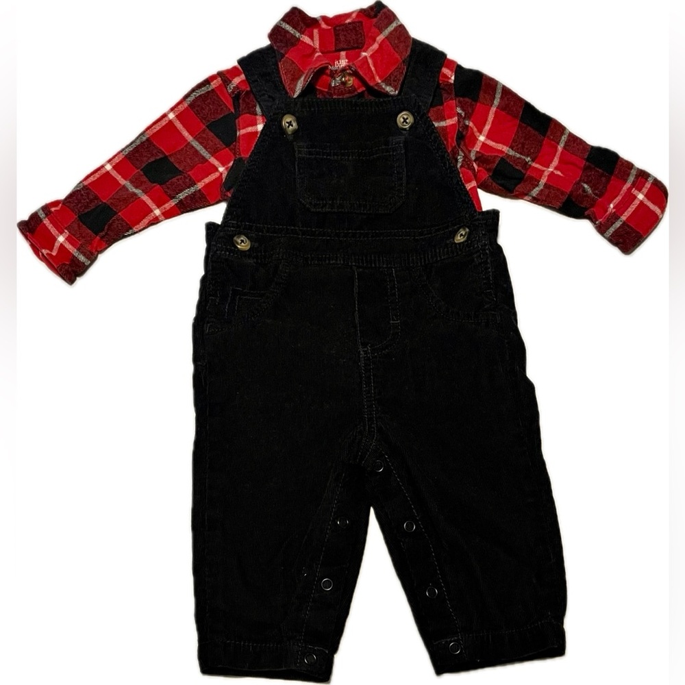 Carters corduroy & flannel outfit sz 6mo